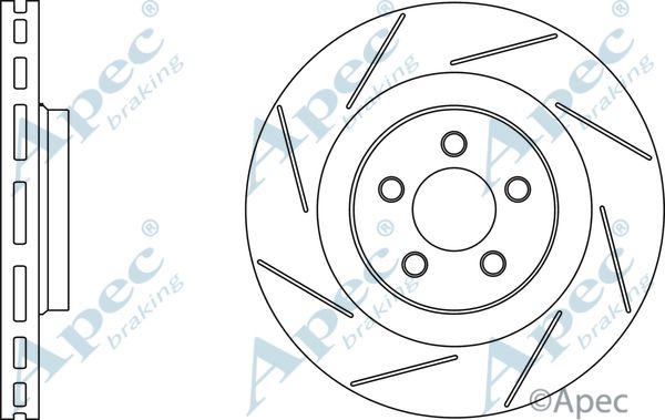 APEC BRAKING stabdžių diskas DSK2633